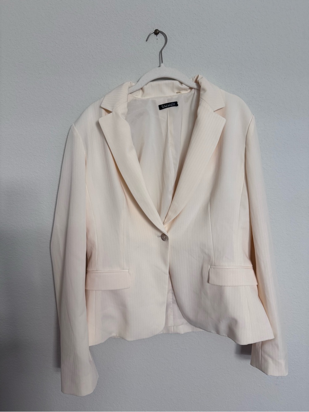 Tahari Single Button Pinstripe Blazer